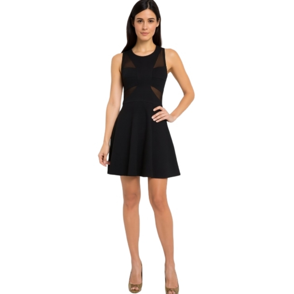 Forever 21 Mini Black Dress‎ Cut-out Mesh Women's Small